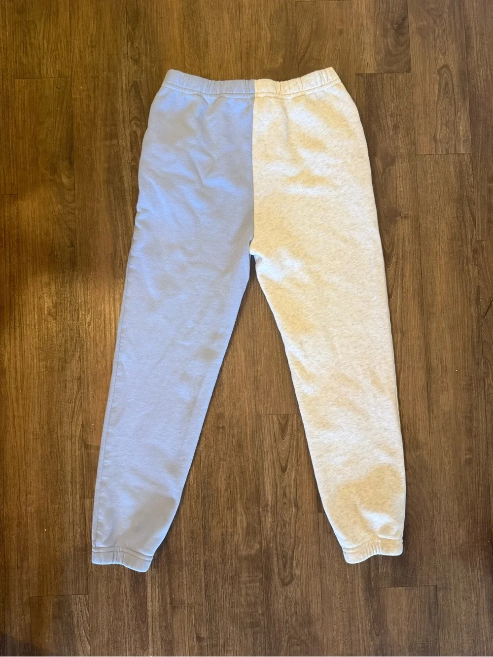 Abercrombie & Fitch Split Light Blue and White Jogger Pants
